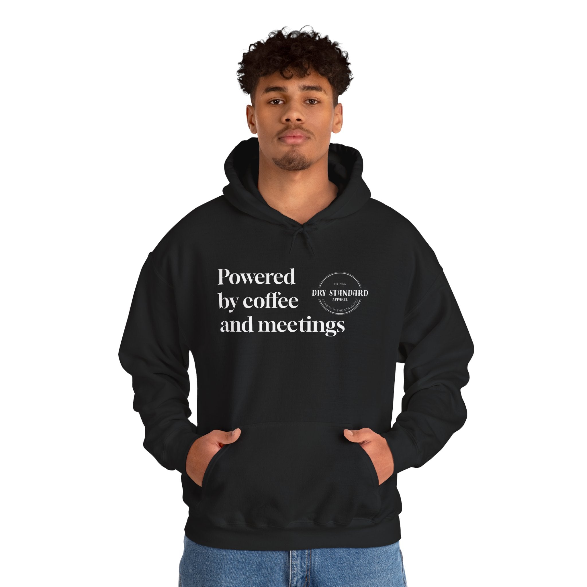 Powered by Coffee and Meetings Hoodie